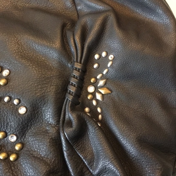 Fiore By Isabella NWT❤️Fiore Black Leather Studded Bag. P/A1091/20 - Picture 10 of 11